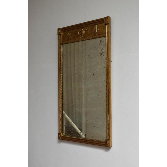 Neoclassical Style Gilded Mirror, 19th Century For Sale - Image 3 of 6