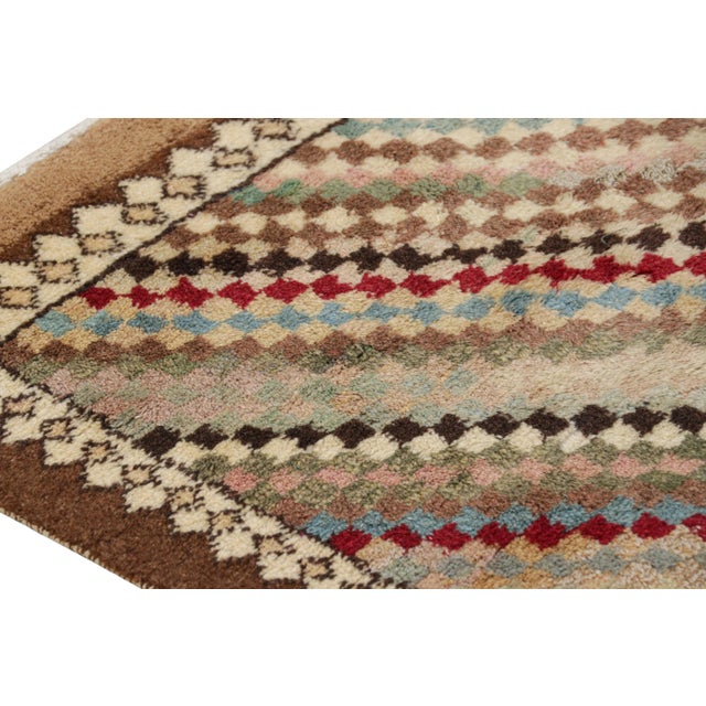 Vintage Turkish Runner Rug With Colorful Geometric Patterns, From Rug & Kilim For Sale In New York - Image 6 of 8