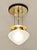 Art Nouveau Secession Glass Ceiling Lamp, 1890s For Sale - Image 9 of 9