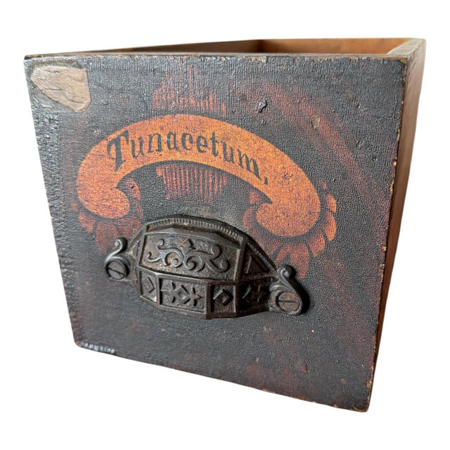 A wonderful authentic antique apothecary drawer featuring its original painted Latin pharmaceutical label reading...