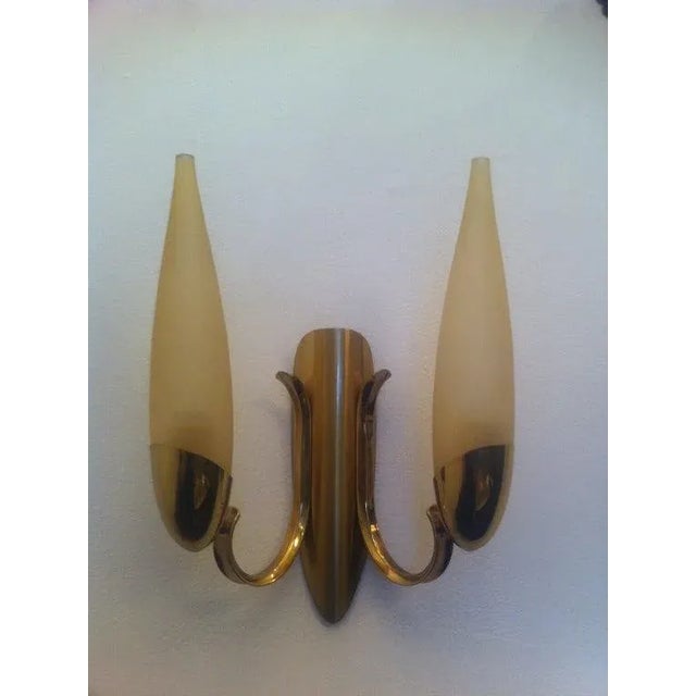 Mid-Century Modern Pair of "High Style" Austrian, 1970s Sconces For Sale - Image 3 of 11