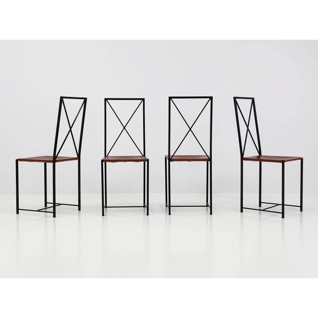 Moka Chairs by Asnago & Vender for Flexform, Italy, 1985, Set of 4 For Sale - Image 12 of 12