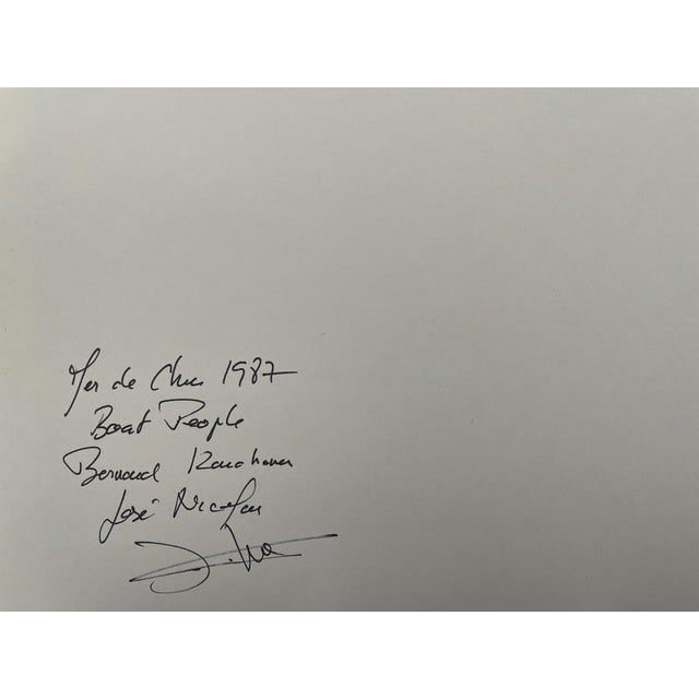 José Nicolas, Bernard Kouchner in the China Sea, 1987, Silver Print For Sale - Image 4 of 5