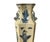 Vintage Rhombus Shape Blue White Eight Immortal Graphic Porcelain Vase For Sale - Image 13 of 18