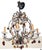 Vintage Italian Designer Beaded & Amber Glass Hot Air Balloon 8 Light Chandelier For Sale In New York - Image 6 of 17