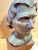 Metal Title: Early 20th-Century Female Bronze Bust on Stand by Oliver Grymes For Sale - Image 7 of 16