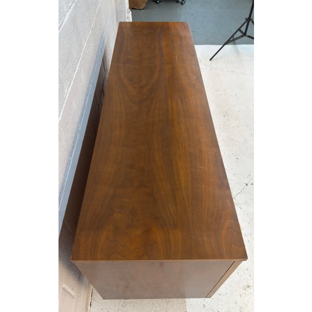 Vintage Mid-Century Modern Walnut Credenza For Sale - Image 10 of 13