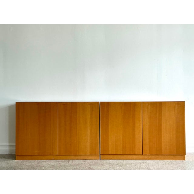 Vintage Custom Two Part Long Credenza For Sale - Image 4 of 12