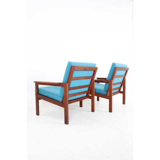 Fully restored "Capella" teak armchair/easy chair, designed by Illum Wikkelsø for Niels Eilersen, 1960s, Denmark....