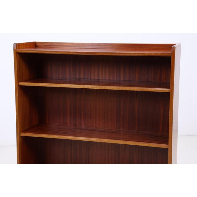 Mid-Century Mahogany 4-Shelf Bookcase For Sale - Image 6 of 12