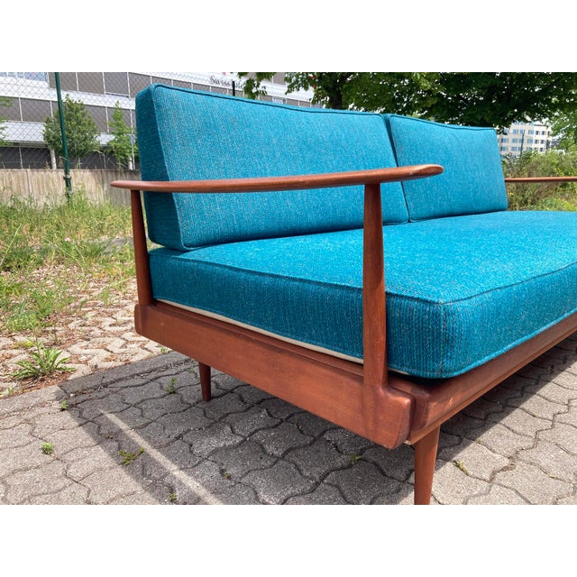 1960s Mid-Century Modern Daybed in Teak by Wilhelm Knoll, 1960s For Sale - Image 5 of 17