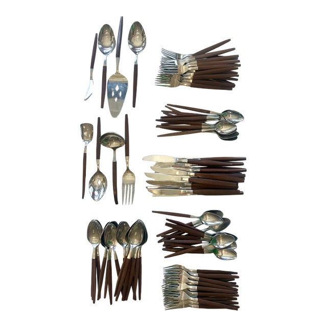 1960s Mid-Century Ekco Flatware Set- 96 Pieces For Sale
