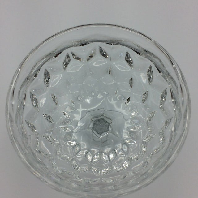 Fostoria American Clear Champagne or Tall Sherbet Pressed Glasses - Set of 7 For Sale - Image 11 of 13