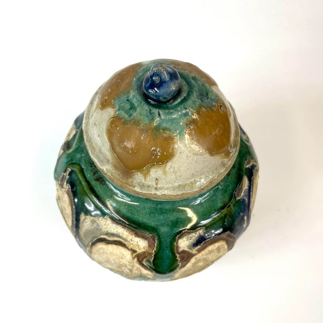 17th Century Chinese Tricolored Ginger Jar With Palm Trees For Sale In San Francisco - Image 6 of 10