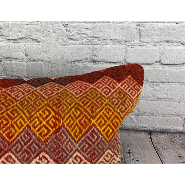Turkish 16 x 24 Kilim Pillow Turkish Topkapi Treasure Pillow Cushion Cover For Sale - Image 3 of 4