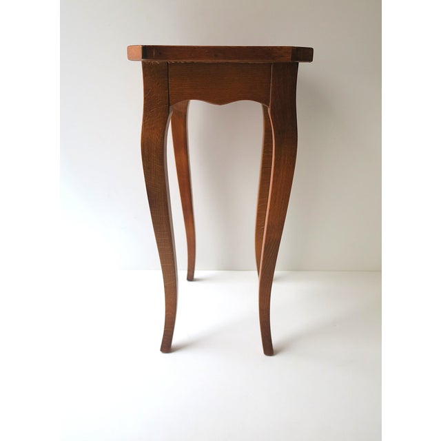 Rococo Style End Side Accent Table With Burl Top, Small For Sale - Image 11 of 14