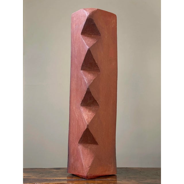 Early 21st Century Monumental Postmodernist Black and White Glazed Terracotta Vessel For Sale - Image 5 of 13