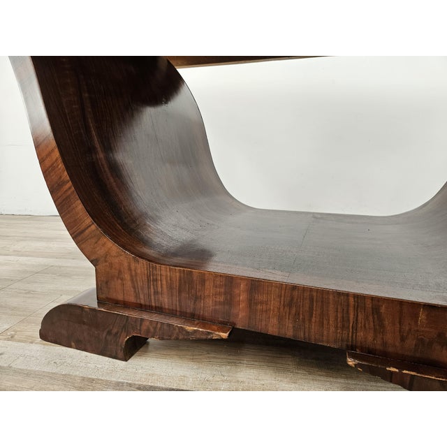 Vintage Art Deco Dining Table in Walnut Burl, 1940 For Sale - Image 16 of 18