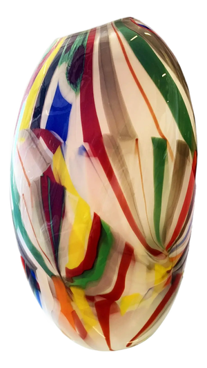 Abstract Vase with Multicolored Reeds by Simoeng