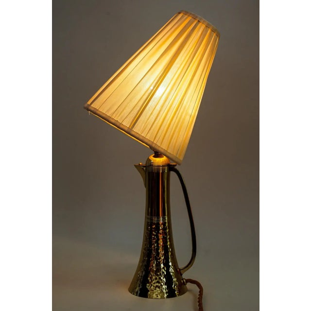 Metal Art Deco Table Lamp with Jug Shape, 1920s For Sale - Image 7 of 11