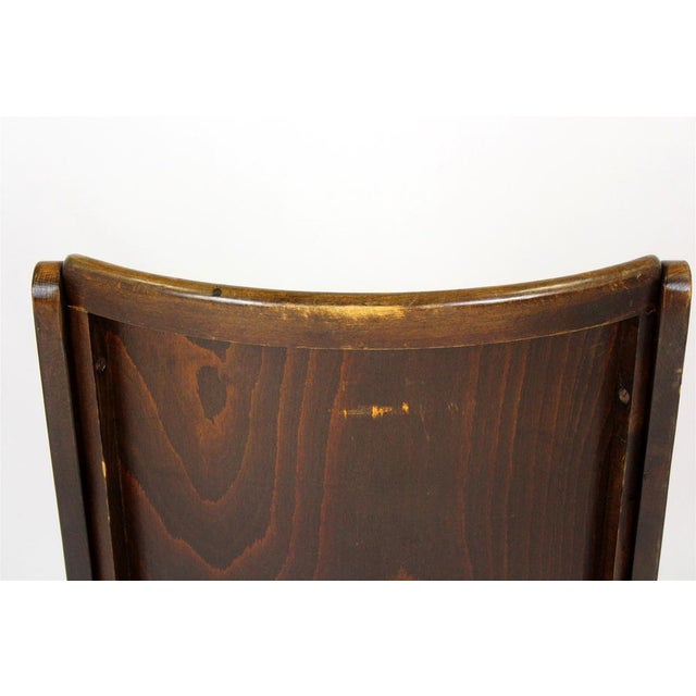 Vintage Wooden Cinema Chair, 1940s For Sale - Image 10 of 12