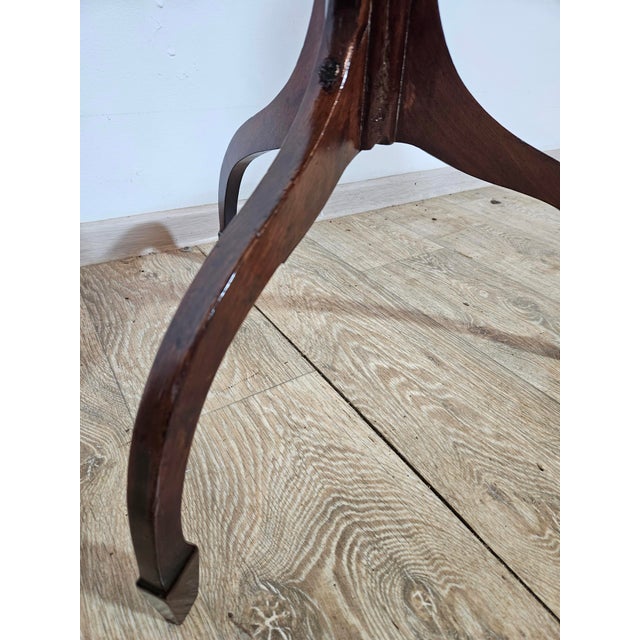 Purple Antique Victorian Mahogany Side Table, 1800s For Sale - Image 8 of 16