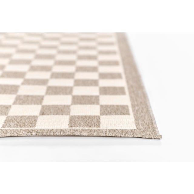 Erin Gates by Momeni Saybrook Check Grey Indoor/Outdoor Area Rug 6'6" X 9' For Sale - Image 12 of 12