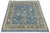 Taupe Contemporary Hand-Knot Modern Oushak Style Wool Area Rug in French Blue & Taupe For Sale - Image 8 of 12