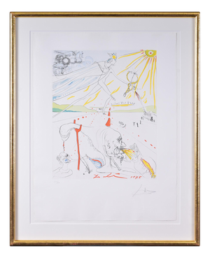 Salvador Dalí, The Alchemist, Print, Framed