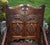 Jacobean Antique Kittinger Solid Oak Carved Tudor Style Chair W/Pillow For Sale - Image 3 of 13