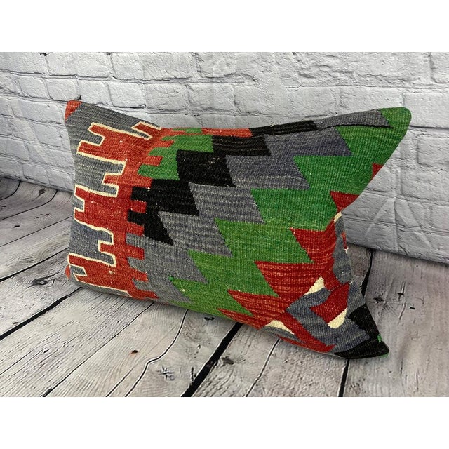 Vintage Pillow Case Turkish Kilim Pillow Decorative Kilim Pillow Dry cleaning only. PILLOW INSERT IS NOT INCLUDED
