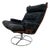Vintage Black Alcantara Lounge Chair by Bruno Mathsson for Dux, 1960s For Sale