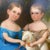 DETAILS A charming, antique oil on canvas full-length portrait of siblings, Susan Hulme Grundy (b. 1838) and her younger...