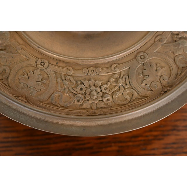Metal Tiffany & Co. Antique Victorian Bronze Footed Centerpiece Dish or Tazza, Circa 1890s For Sale - Image 7 of 12