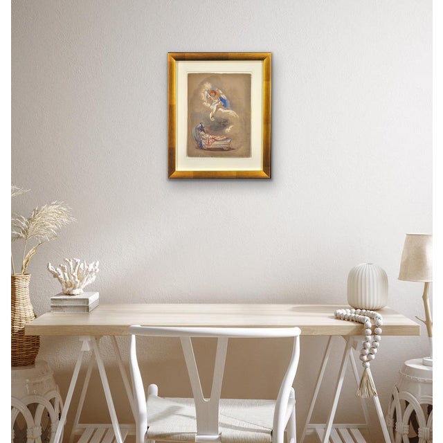 Queen Victoria's Daughter, HRH Princess Alice Maud Mary, Long Life and Happiness, Watercolour Painting, 1860 For Sale - Image 12 of 18