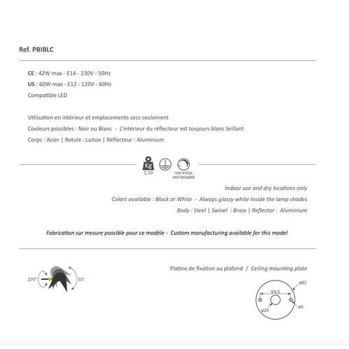 Mid-Century Modern White Curved Lamp by Serge Mouille For Sale - Image 6 of 7