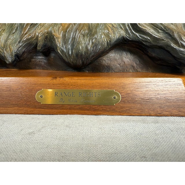 Chris Navarro “Range Rights” Bronze Sculpture – Limited Ed. 7/50 – Large Western Cowboy For Sale - Image 10 of 11