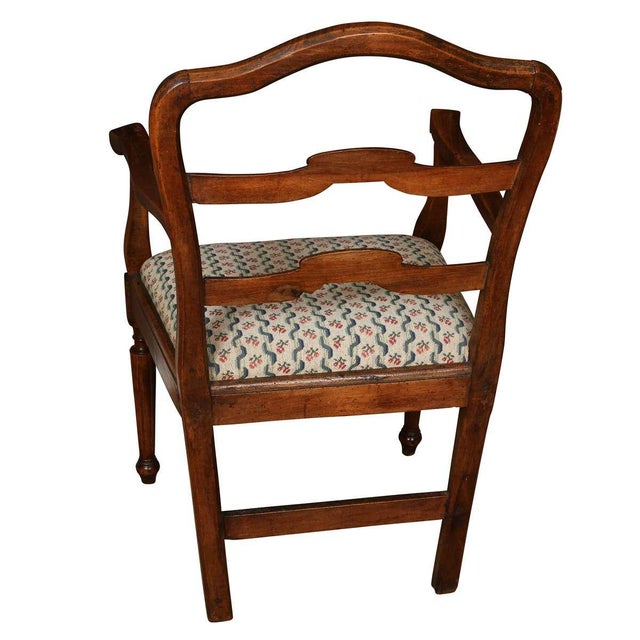 English 19th Century Mahogany Ladderback Armchair For Sale - Image 3 of 4