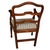 English 19th Century Mahogany Ladderback Armchair For Sale - Image 3 of 4