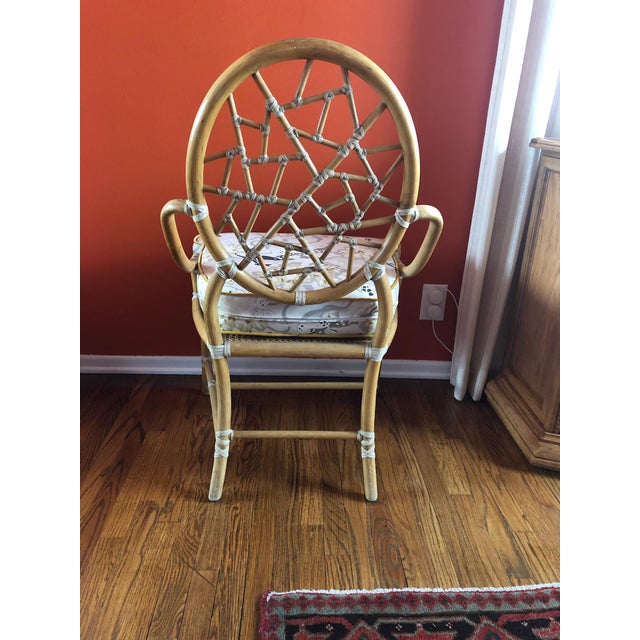 McGuire Late 20th Century Cracked Ice McGuire Chair For Sale - Image 4 of 8