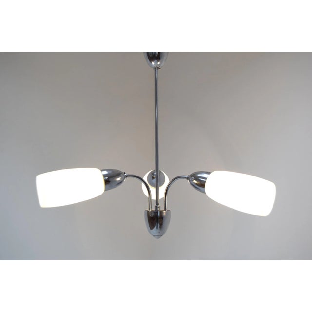 Mid-Century Chandelier from Elektroinstala Decin, 1970s For Sale - Image 4 of 10