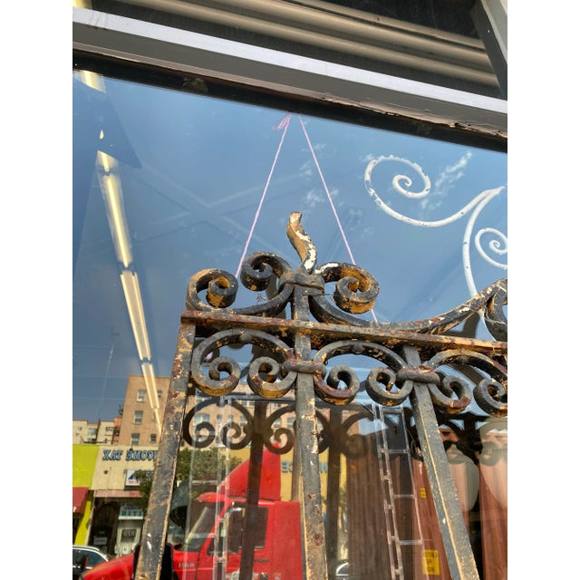 1920s Spanish Revival Iron Gate With Spanish Hearts For Sale In Los Angeles - Image 6 of 10