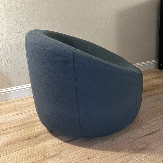 2010s Ligne Roset Pierre Paulin Pumpkin Chair & Ottoman Set For Sale - Image 5 of 8