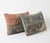 Mid-Century Modern Turkish Lumbar Rug Pillow Cover 16'' X 24'' - Set of Two For Sale - Image 3 of 4