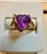 4 Carat Heart Shape Amethyst Love Cocktail Ring in 18 Karat Yellow Gold For Sale - Image 9 of 18