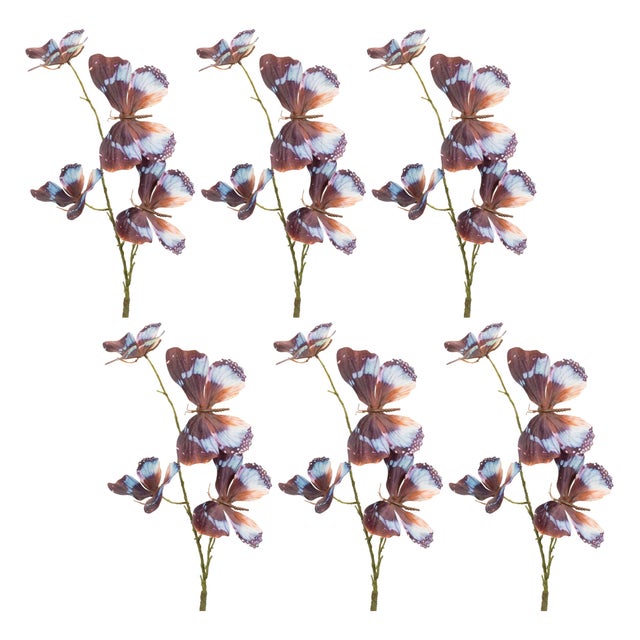 Rustic Butterfly Spray (Set of 6) For Sale - Image 3 of 3