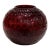 Cranberry Red Hobnail Art Glass Orb Vase For Sale