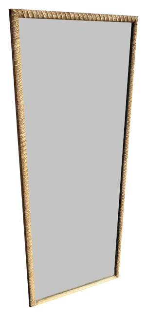 Antique 19th Century French Painted Ribbed Mirror