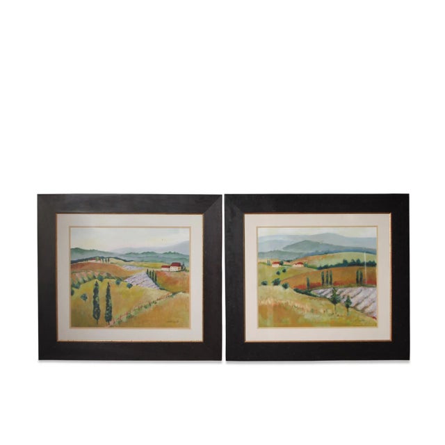 Green Early 21st Century Kris Taylor Diptych Italian Landscape Prints - Tuscany Afternoon I & Afternoon II For Sale - Image 8 of 8