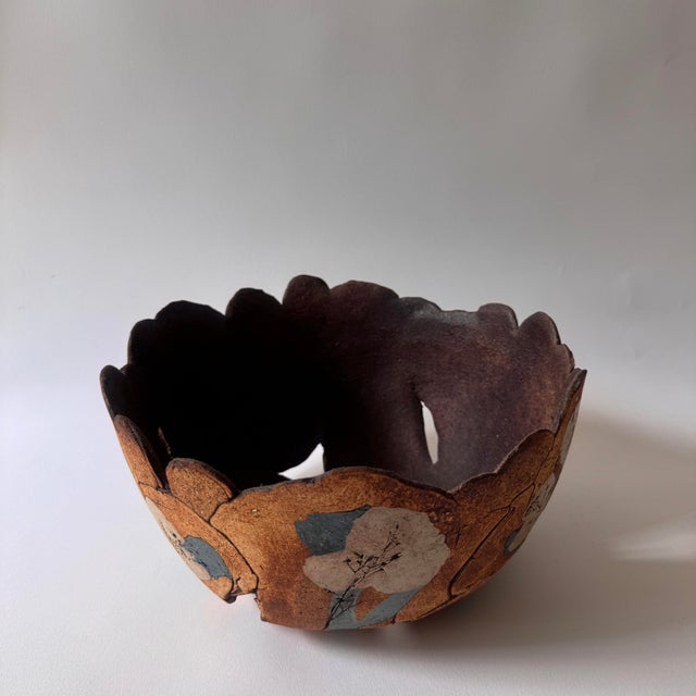 Glazed stoneware vessel by Francesca Lindh, produced by Arabia, with artist’s monogram and manufacturer’s mark. Finland,...
